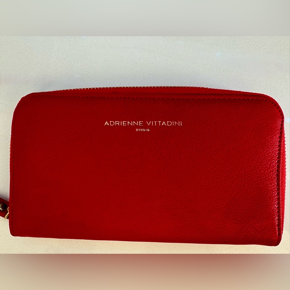Adrienne Vittadini Clutch Wristlet Wallet, Vegan leather